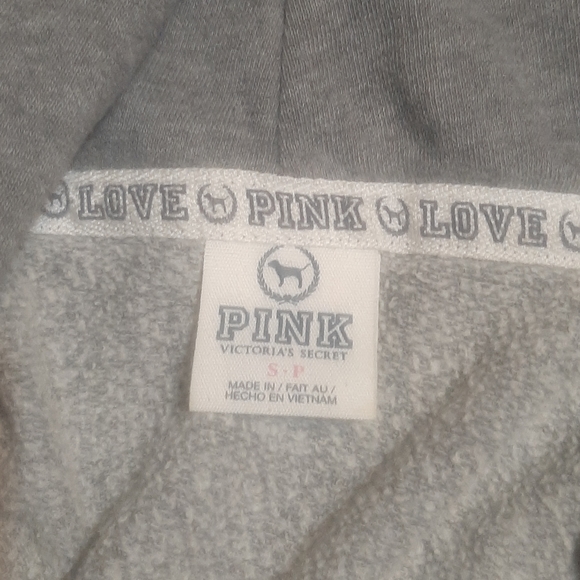 Pink zip up sweatshirt - Picture 3 of 4